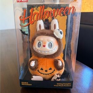 Pop Mart Halloween Sitting Pumpkin Vinyl Plush Pendant